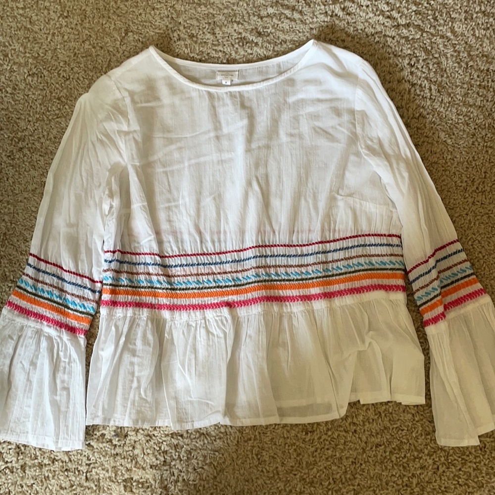 Anthropologie Eze Sur Mer Blouse Size Small